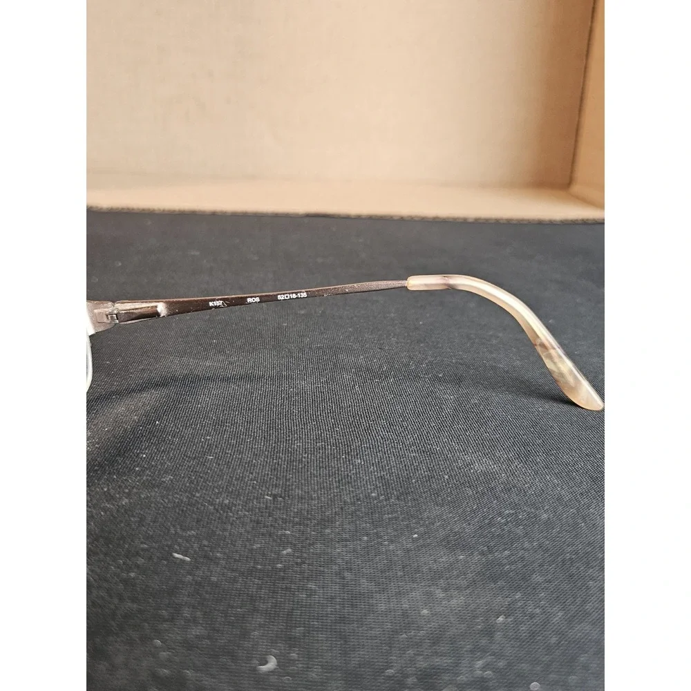Kay Unger K157 Eyeglass Frames 52-18-135 Rose Bronze Semi Rimless Womens